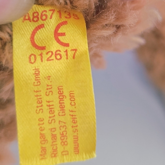 Steiff Happy Teddy Bear Plush Stuffed Toy With Tags 14 Inch 012617 - Picture 10 of 11